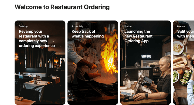 Restaurant Ordering app